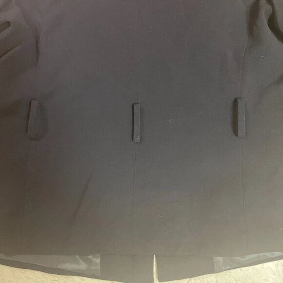 ZARA BASIC Blazer Womens Sz Large Black Ruffle Sleeve Fully Lined NO BELT - Picture 9 of 13